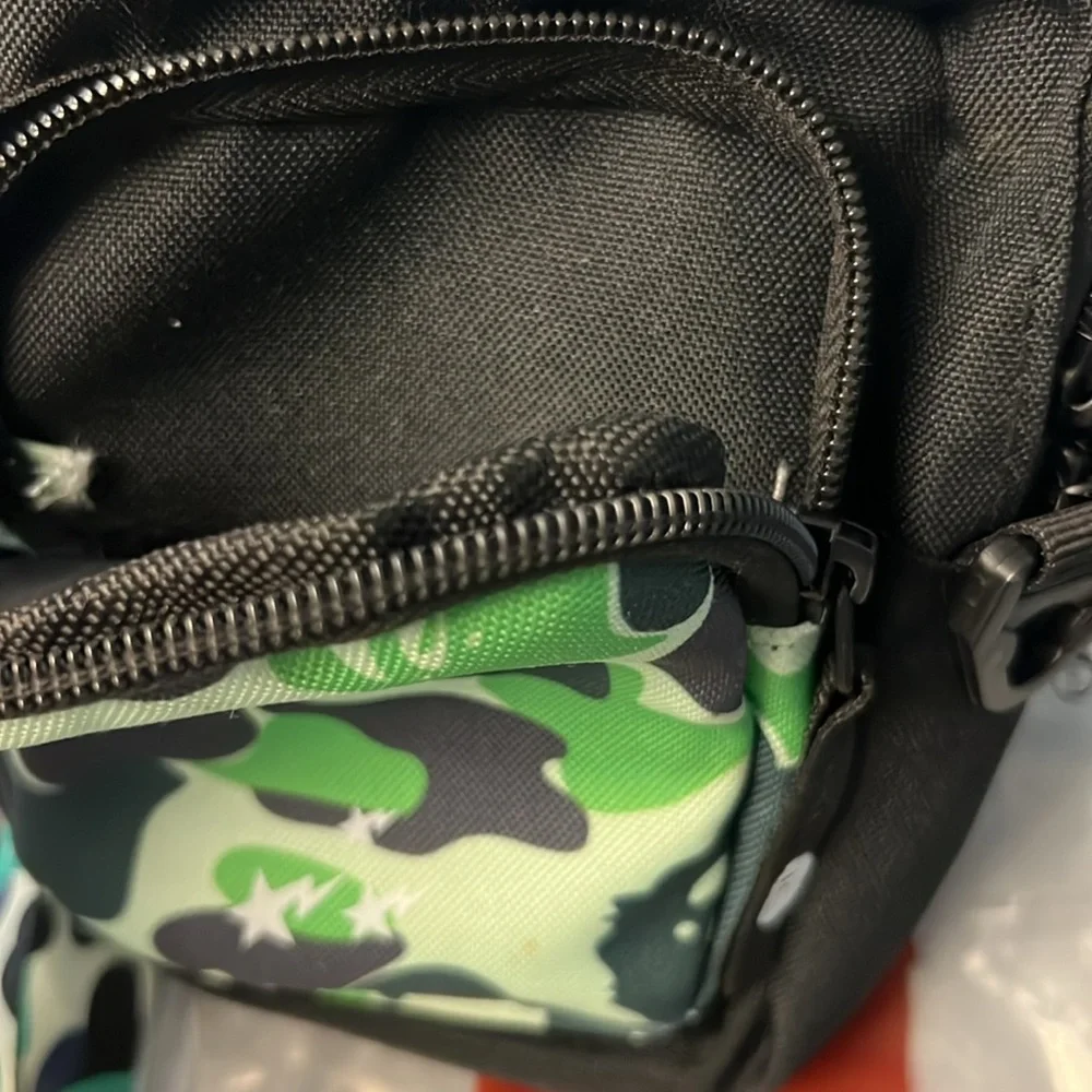 🔥24 HOUR SALE!!🔥🔥BAPE CAMO CROSSBODY MULTI POCKET POUCH 100% AUTH